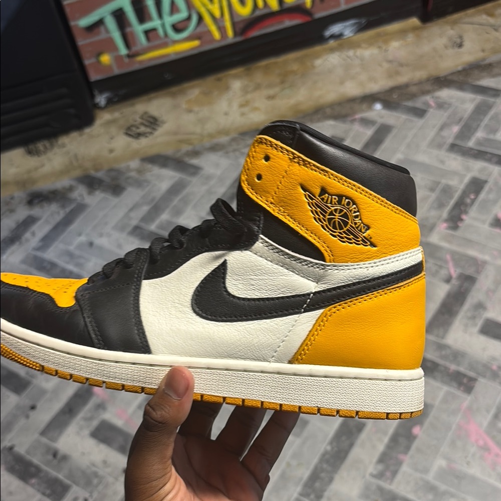 Jordan Black and White High-Top Sneakers